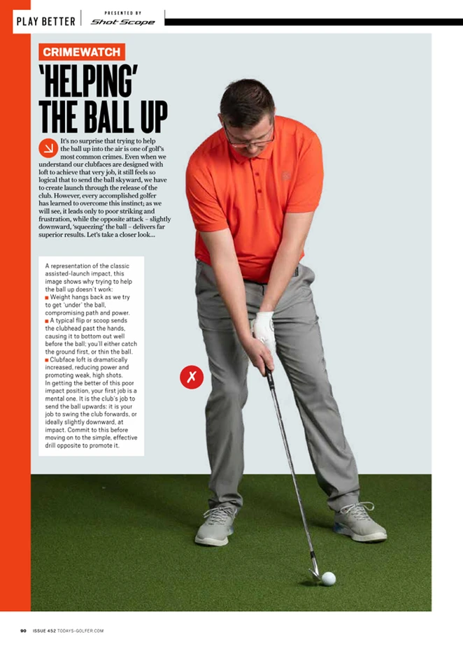Today’s Golfer Magazine – ‘Helping’ The Ball Up