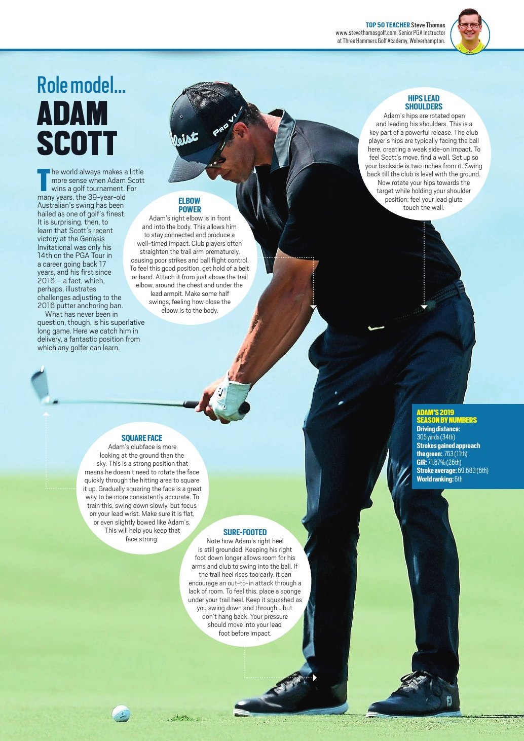 Today's Golfer issue 398 instruction article by Steve Thomas