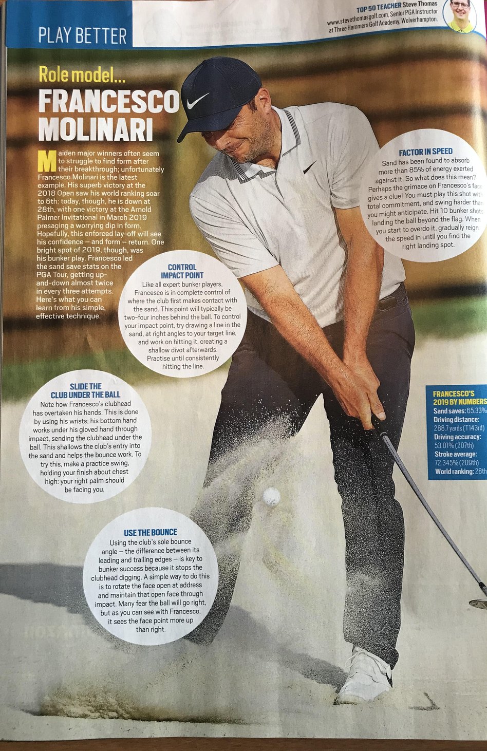 Today's Golfer issue 401 instruction article by Steve Thomas