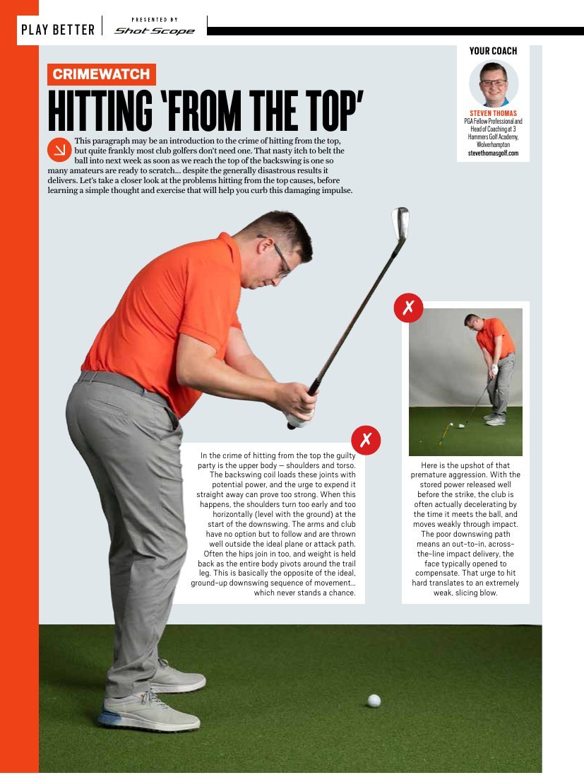 Today's Golfer issue 454 article by Steve Thomas